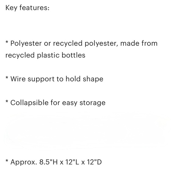 Thirty-One Black Square Utility Tote w/ “Sketched Pumpkins” Orange Design - Picture 5 of 6